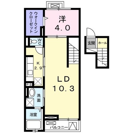 豊川駅 バス4分  宿川原下車：停歩7分 4階の物件間取画像